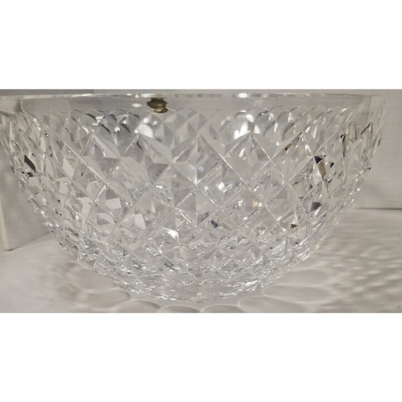 Waterford Round Serving Vegetable Bowl 8" Elegant Vintage Crystal Signed - Picture 5 of 7